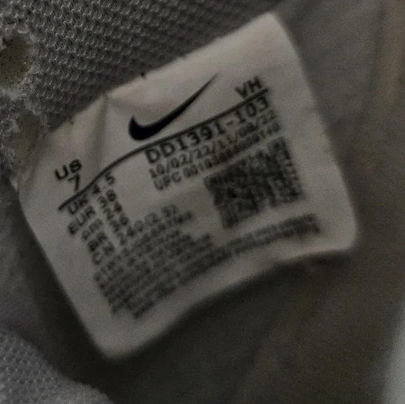 Nike Dunk Low RETRO "Grey Fog" DD1391-103 Sneakers Shoes Woman Size 7 - Picture 7 of 15